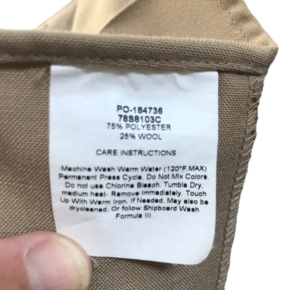 US Navy Flying Cross Khaki Uniform short sleeve button down Shirt size M - Picture 5 of 5